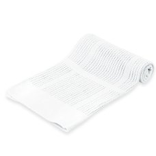 CBP51-BP-W: White Cellular Cotton Roll Blanket (Bulk Pack)